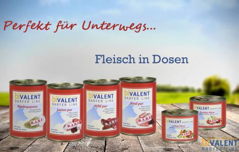 " BARF " Fleisch pur in Dosen