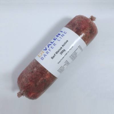 Barf Menue Rind 250 g ( Fleisch , Knochen, Obst  und Gemüse )