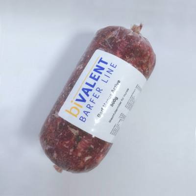 Barf Menue Rind 500 g ( Fleisch,Knochen und Gemüse)