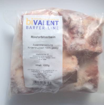 Rinderbrustbein gesägt 1000 g ( Kausnack und Calciumlieferant)