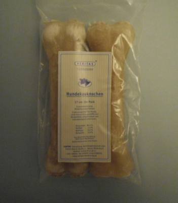 Hundekauknochen 17 cm, Kauartikel für mittlere u. große Hunde