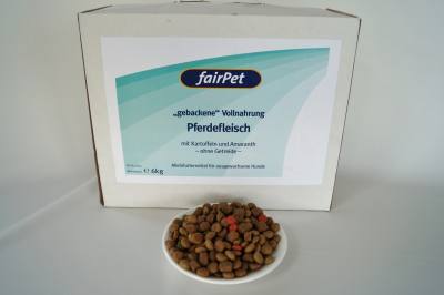 Vollnahrung Pferdefleisch 6 kg Sensitiv Futter